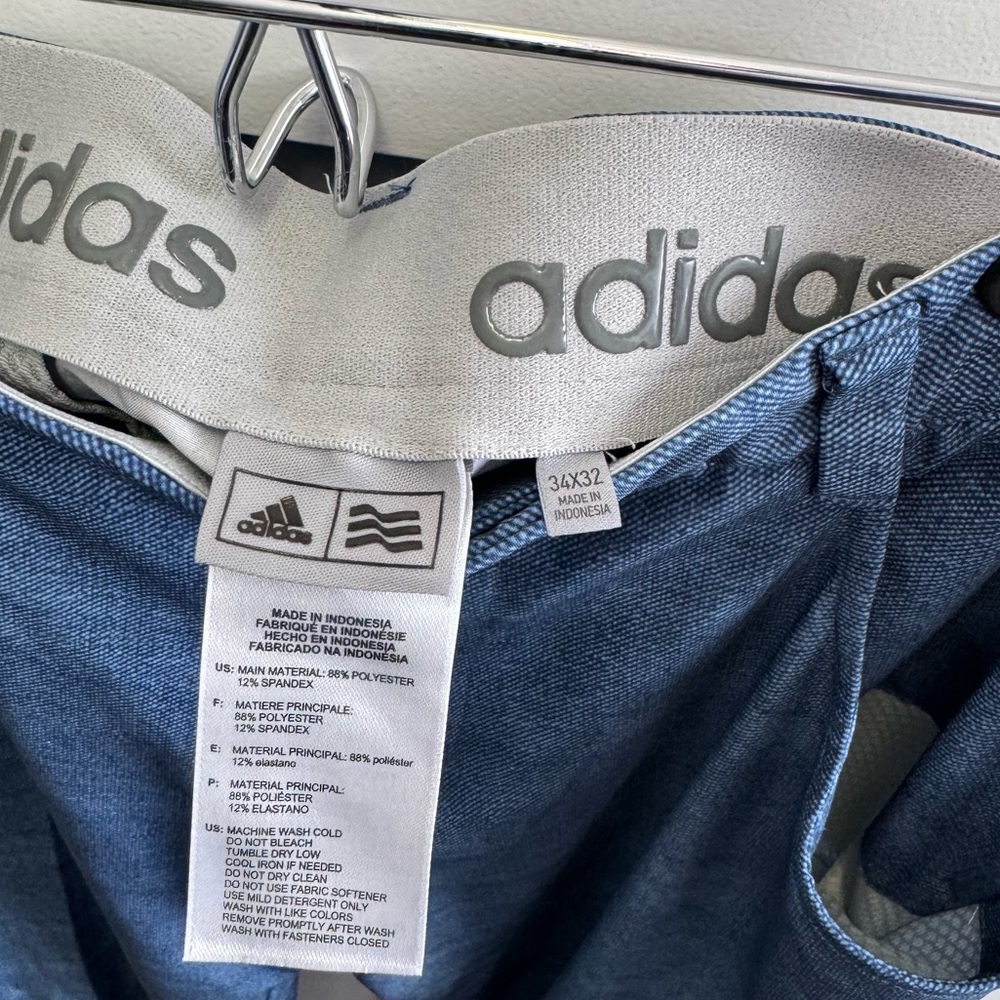 Adidas‎ Ultimate 365 Golf ⛳ pants Men's 34X32Modern Blue ElasticWaist - Picture 3 of 3